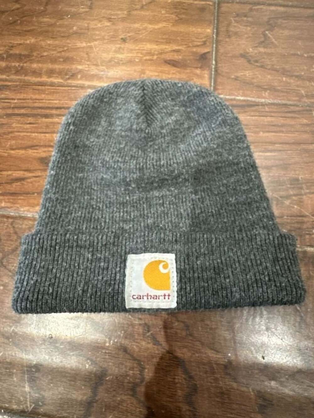 Carhartt Gray Cuffed Knit Beanie Toddler Hat